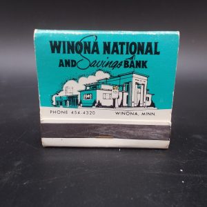 winona-national-bank-matchbook-1-dj-treasures-under-sugar-loaf-winona-minnesota-antiques-collectibles-crafts